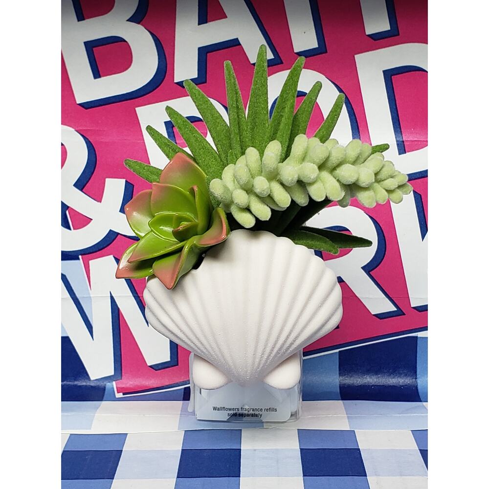 BBW Seashell Succulent Fragrance Wallflower Plug In Home Scent Decor